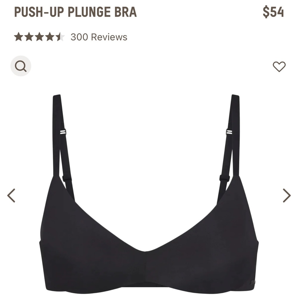 SKIMS WIRELESS FORM PUSH-UP PLUNGE BRA - NWT 36C